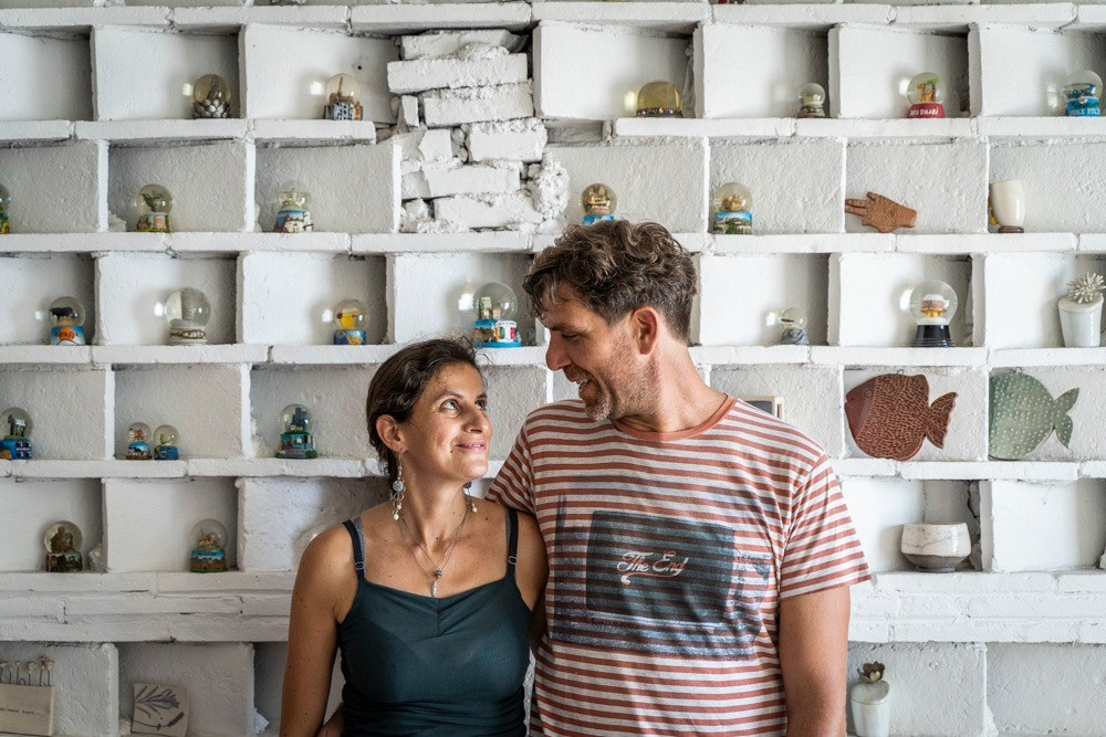 the ceramists of the Rossoramina workshop