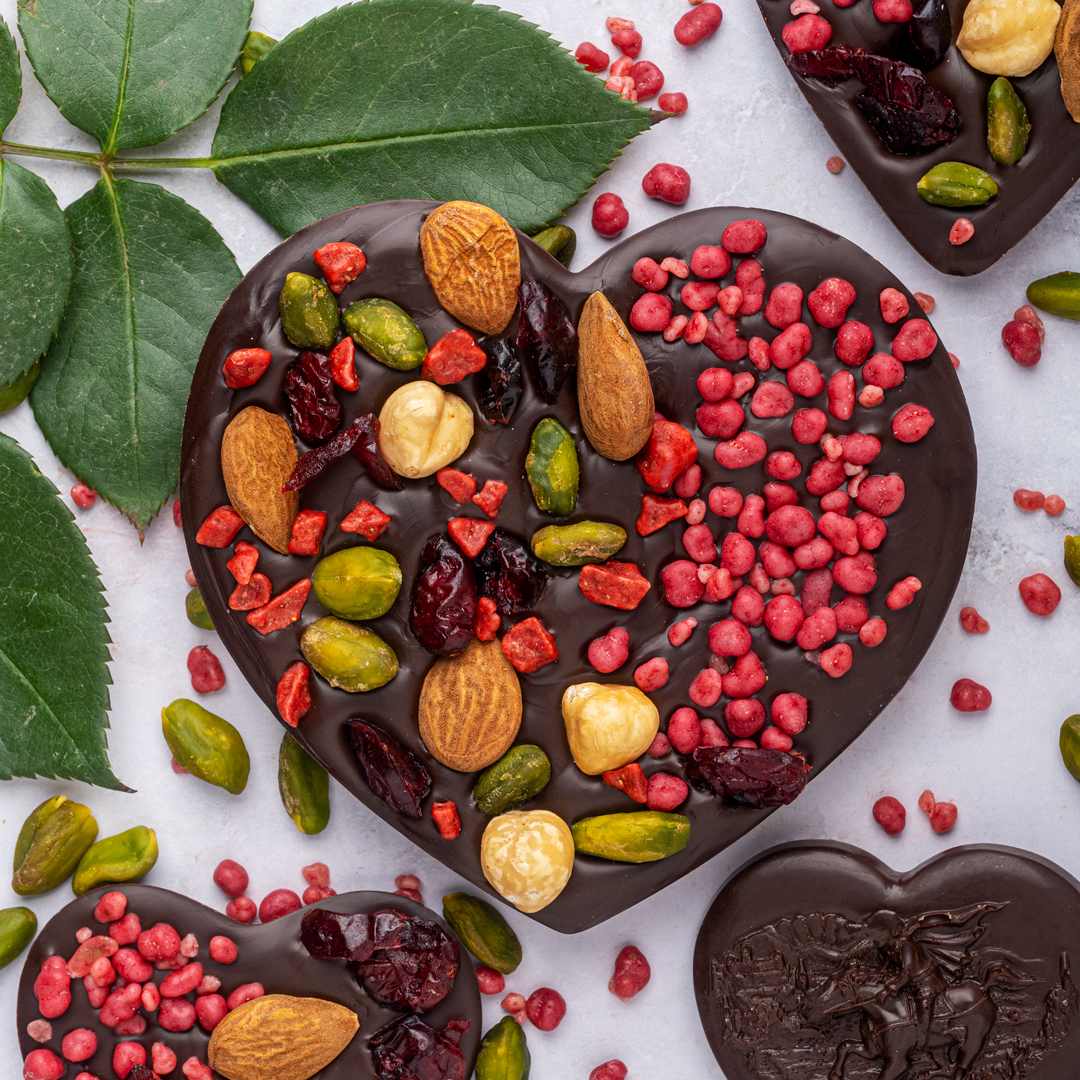 mendiants de la chocolaterie Caniparoli de Lucques